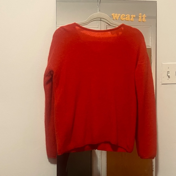 Sezane Bright Red Cardigan - Picture 3 of 4